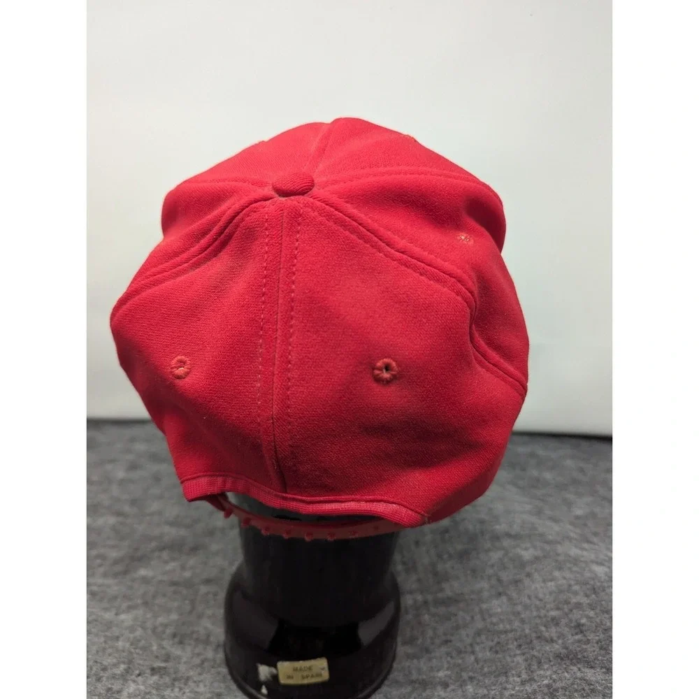 Vintage‎ Louisiana Tech Bulldogs Hat AJD Red Logo Nylon Double Knit Made in USA